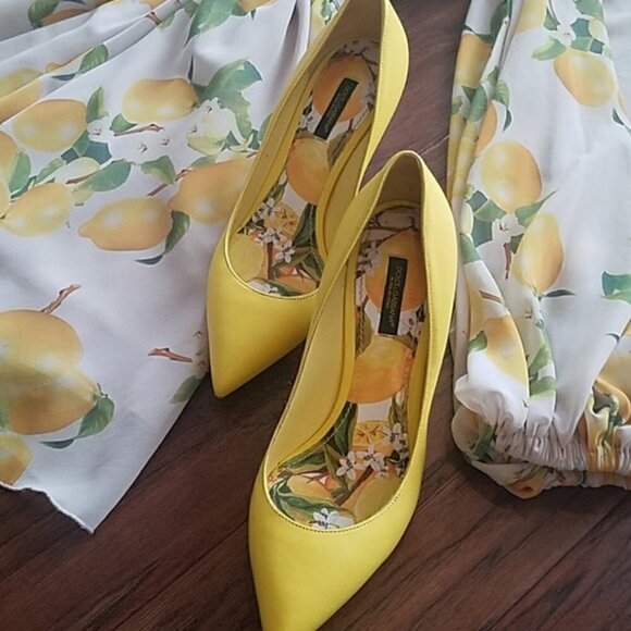 🍋Leather Pumps - Picture 2 of 7